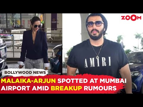 Malaika Arora & Arjun Kapoor PATCHED up? Duo SPOTTED at airport SKIP JOINT appearance