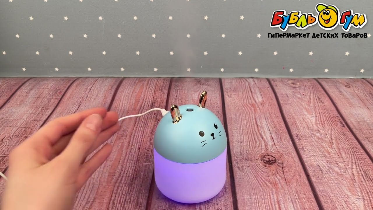 Увлажнитель воздуха Зайка с USB 250мл - видео Увлажнитель воздуха Зайка с USB 250мл - видео