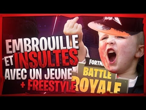 EMBROUILLE ET INSULTE SUR FORTNITE AVEC UN JEUNE RAPPEUR QUI FREESTYLE