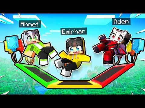 En İyi Uçan Trambolin Parkını Yapan Kazanır! 🤩 | Minecraft