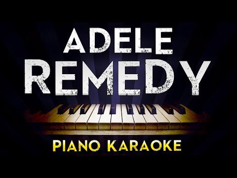 Adele – Remedy | Lower Key Piano Karaoke Instrumental Lyrics Cover Sing Along