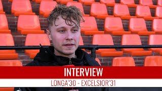 Screenshot van video Niels Leemhuis: "Dit soort wedstrijden heb je ook in een seizoen" | Longa'30 - Excelsior'31