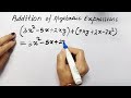 Adding and Interpreting Algebraic Expressions