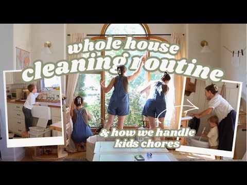 Weekly Whole House Cleaning Routine // how i keep my house clean with 4 kids!