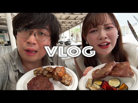 妄想では付き合ってる彼女とビーチでBBQデート【VLOG】