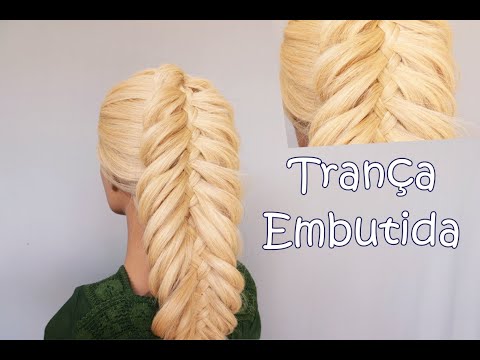 Trança Embutia, Penteado com trança