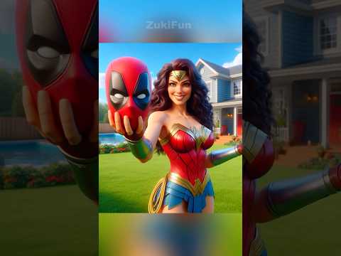 Mujer Maravilla quiere saber el verdadero rostro de Deadpool 😯#hombrearaña