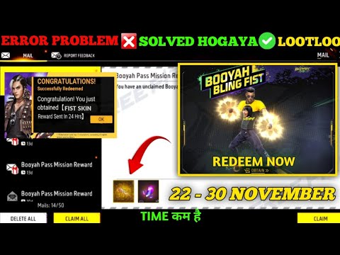 FREE FIRE REDEEM CODE TODAY 23 NOVEMBER REDEEM CODE FREE FIRE | FF REDEEM CODE TODAY 23 NOVEMBER