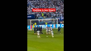 Even Messi was impressed by Vozhina’s performance