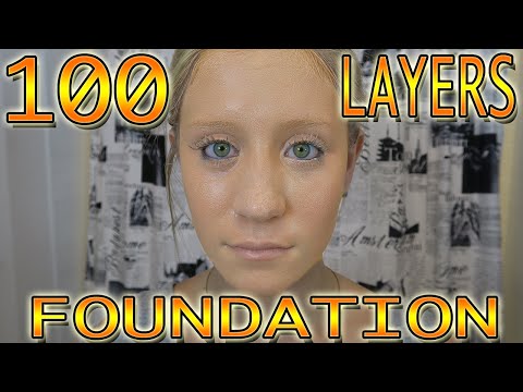 100 LAYERS OF FOUNDATION & 200 LAYERS OF DEODORANT! - 100 LAYERS CHALLENGE