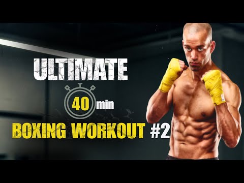 No Equipment Boxing Workout with Actual Boxer | Ultimate 40 Minute Boxing Workout #2