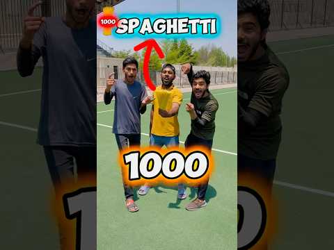 How many Spaghetti 🍝 ( pasta ) can i easily Break?? 🤔 #short