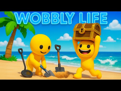 LUKAS AND DAD HUNTING FOR TREASURE in WOBBLY LIFE