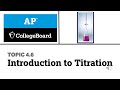 Titration Concepts and Indicators