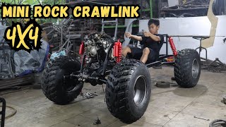 SAYA MEMBUAT MINI ROCK CRAWLINK 4X4 MESIN 125 CC UNTUK ANAK KU