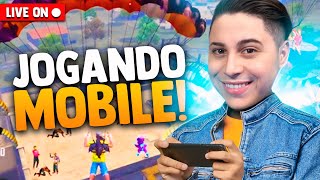 PRIMEIRA VEZ JOGANDO NO MOBILE !! APELAPATO MEGA FREE FIRE AO VIVO