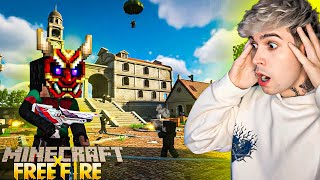 PROBE EL MODO DE MINECRAFTxFREEFIRE😱 Y ESTA INCREÍBLE!!!