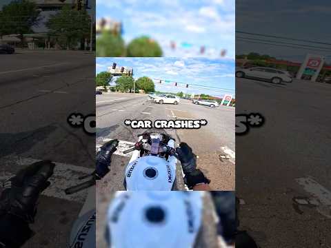 Bikers WITNESS Insane Car Crash 😮 @gsxrbrad
