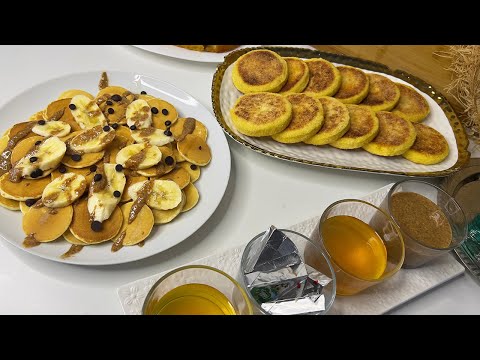 $ حريشات المحلات / ميني بان كيك مثل القطن حضريهم للكوتي او لوليداتك للمدرسة 🏫🧒👧 pancake - hrichat $