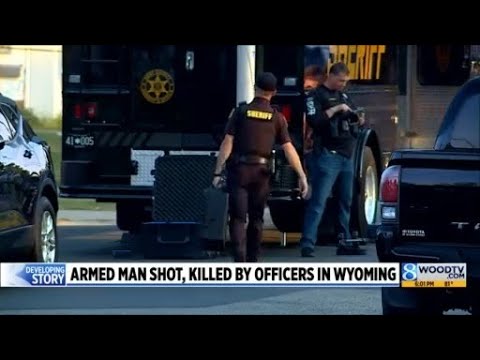 YouTube video thumbnail: Armed Man Shot, Killed by Officers in Wyoming