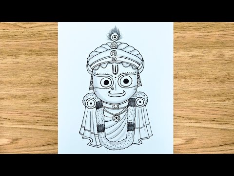 How To  Draw Jagannath ji drawing | Easy Lord Jagannath Ji drawing | Rathyatra Drawing 2025