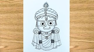 How To  Draw Jagannath ji drawing | Easy Lord Jagannath Ji drawing | Rathyatra Drawing 2025