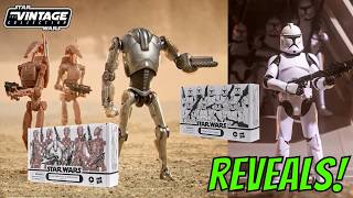 Hasbro Reveals 2 Vintage Collection Army Builder 4 Packs - Phase 1 Clone Troopers and Battle Droids!