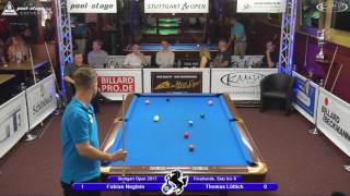 Stuttgart Open 2017, No. 23, Fabian Neglein vs. Thomas Lüttich, 10-Ball, Pool-Billard
