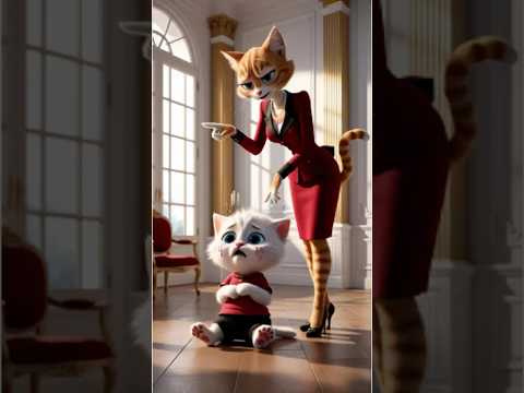 Cat. Stepmother, Stepchild!#SadCat #EmotionalAnimation #CryingKitten #LostKitten #cat #ai