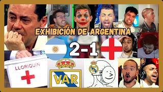 🤣🔥LOS MEJORES LLOROS MADRIDISTAS ANTIMESSI EN EL ARGENTINA 2 INGLATERRA 1 (REMONTADA AGÓNICA)