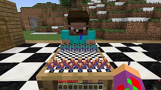 MI AMIGO NOOB ME INVITA  A JUGAR AJEDREZ ES MINECRAFT!