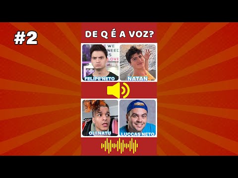 ADIVINHE O YOUTUBER PELA VOZ 2