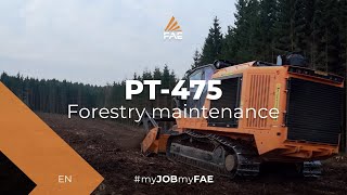 Video - FAE PT-475 - How to quickly clear acres of land with the FAE PT-475 tracked carrier and the 500/U mulcher