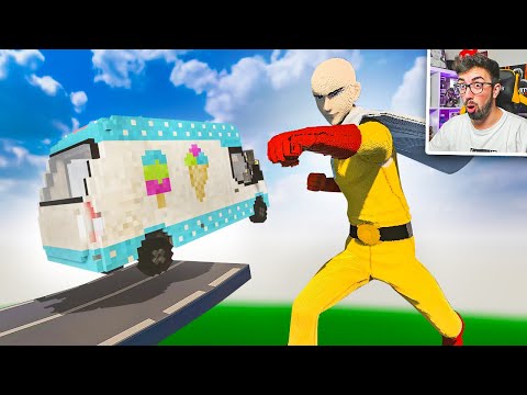 COCHES vs ONE PUNCH MAN 💥 | Teardown Mods