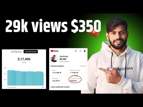 29k views me $350 complete हुआ | @YoutubeWaleBaba86