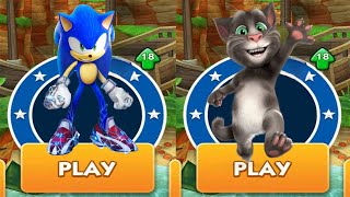 SONIC PRIME - BOSCAGE MAZE SONIC DEFEAT ALL BOSSES vs TALKING TOM RUN NEW GAME - SONIC DASH GAMEPLAY