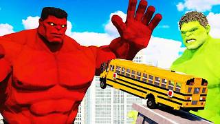 Cars vs Hulk vs Red Hulk | Teardown