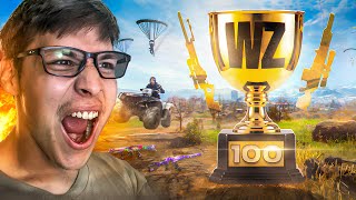 100 Warzone Wins to eat food with
