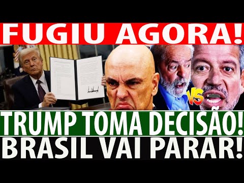 URGENTE! ACABA DE FUGIR! TRUMP REAGE TENSÃO CONTRA MORAES! LULA DESESPERAD0 TOMA DECISÃ0 IMEDIATA!