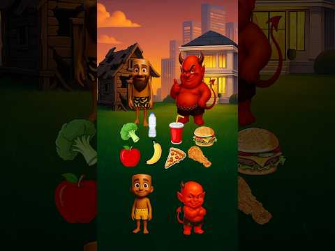 Makanan Sehat Vs Makanan Tidak Sehat! Tung Tung Sahur Vs Iblis!