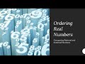 Ordering Rational and Irrational Numbers