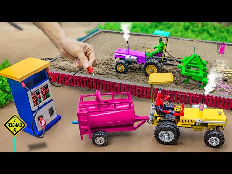 Top Creative Gas Station Science Projects | DIY Mini water tank truck