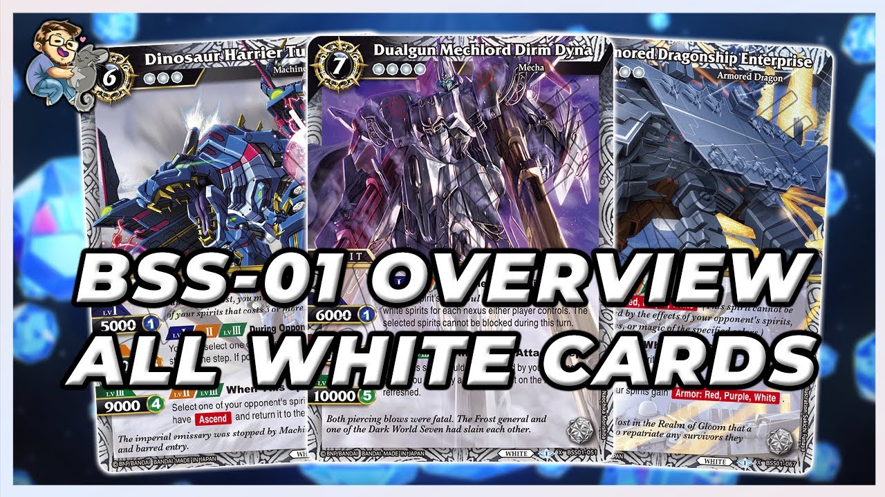BSS-01 All White Overview! | Dawn of History | Battle Spirits Saga