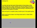 Energy Transfer and Systems Concepts