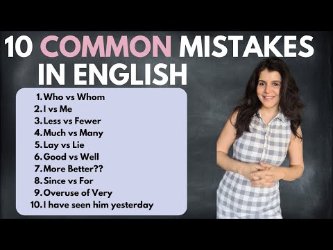 10 Most Common Mistakes In English | Learn Spoken English | Explanation & Correction | ChetChat