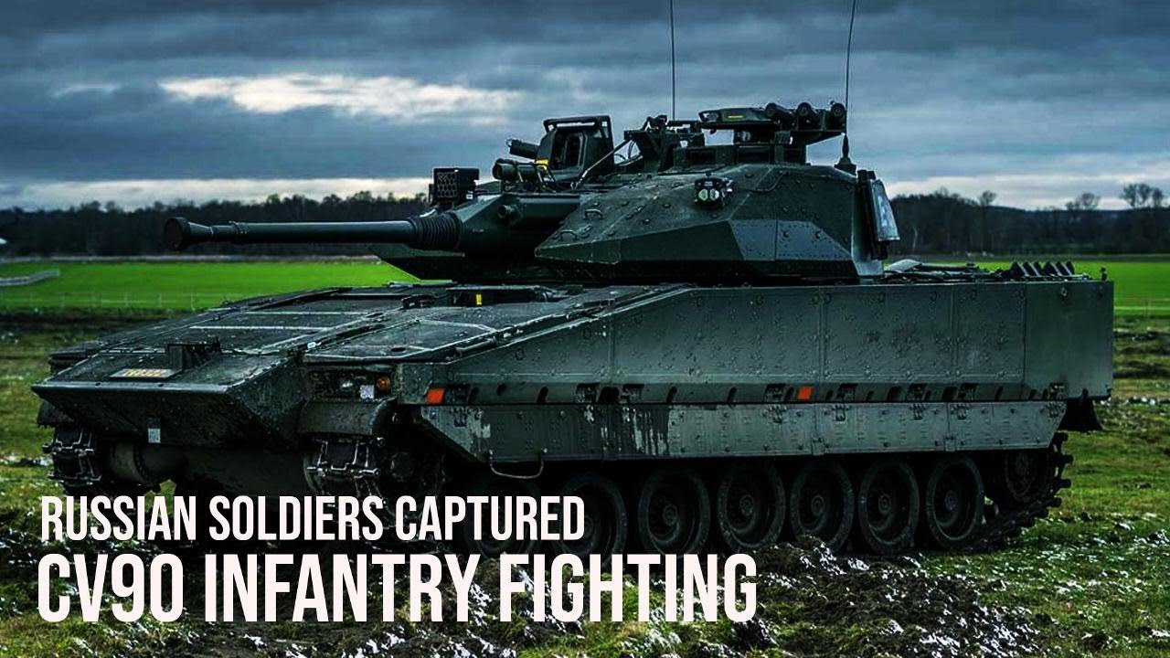 Russian Soldiers Captured Ukrainian CV90 Infantry Fighting Vehicle in Battlefield