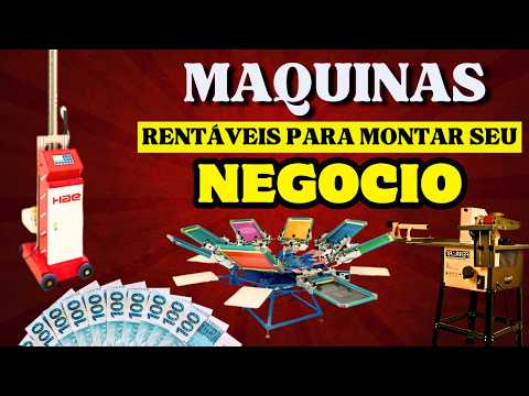 22 MÁQUINAS e EQUIPAMENTOS Lucrativos para GANHAR DINHEIRO
