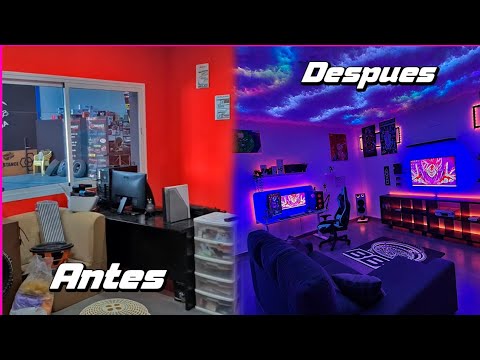TRANSFORMO mi OFICINA en una HABITACION GAMER de ENSUEÑO🎮🕹