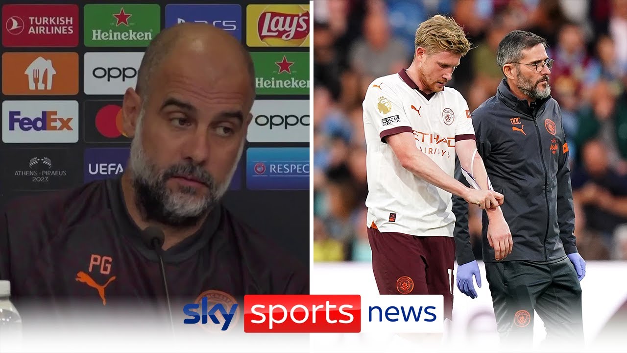 Pep Guardiola confirms Kevin De Bruyne out for three to four months with injury