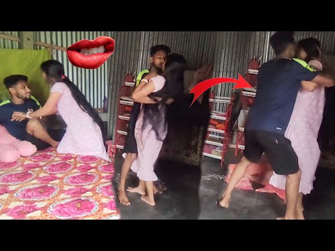 kissing prank on my wife 💋😘।। prank on wife  😂😂।।